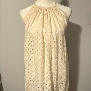 Vitamin A Cream Eyelet dress